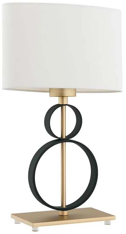Argon 8373 - Lampa stołowa PERSEO 1xE27/15W/230V 42 cm kremowa/czarna