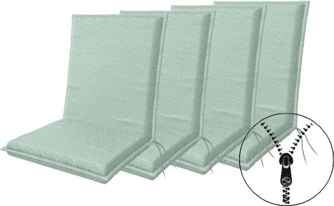 Doppler ART 4044 - zestaw 4 szt. poduszek na krzesło z niskim oparciem