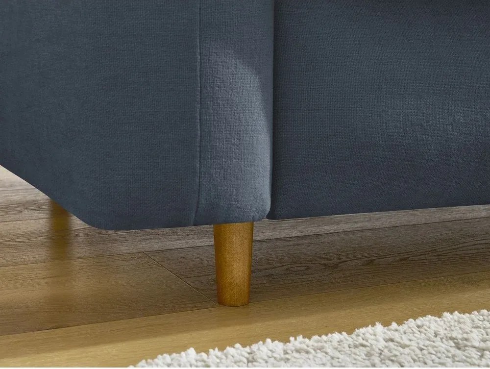 Ciemnoniebieska rozkładana sofa do spania 220 cm Cocoone – Bobochic Paris