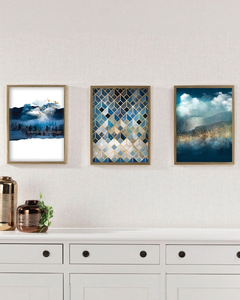 Obraz Imagination 30x40cm gold&navy
