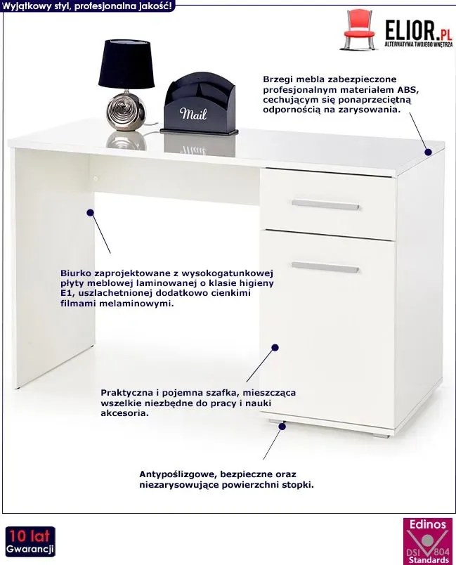 Biurko dla dziecka 120 cm M3-A01