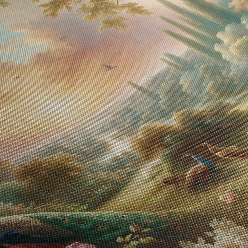 Obraz - Pawie w ogrodzie (125x70 cm)