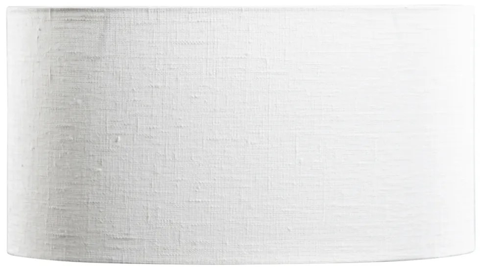Biały owalny abażur lniany 35/23/18