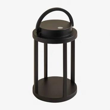 Bezprzewodowa Lampa Stołowa Led Na Zewnątrz Z Aluminium Arelvy Czarna - Sklum