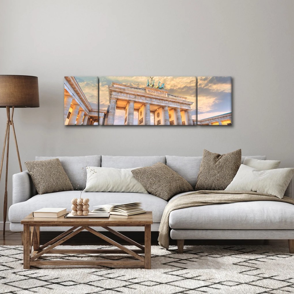 Obraz - Brama Brandenburska, Berlin, Niemcy (170x50 cm)