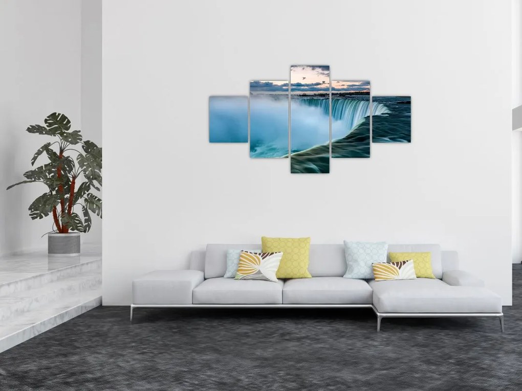Obraz wodospadów (125x70 cm)