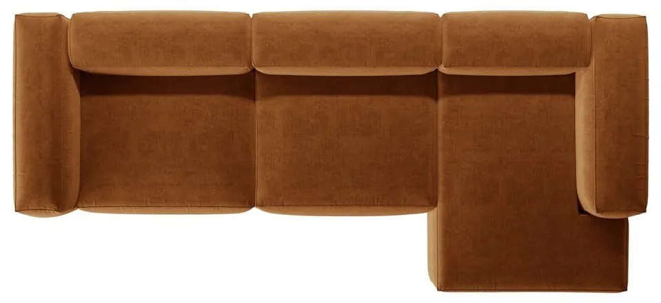 Ceglasty narożnik (prawostronny/z szezlongiem) Bergamo – Cosmopolitan Design