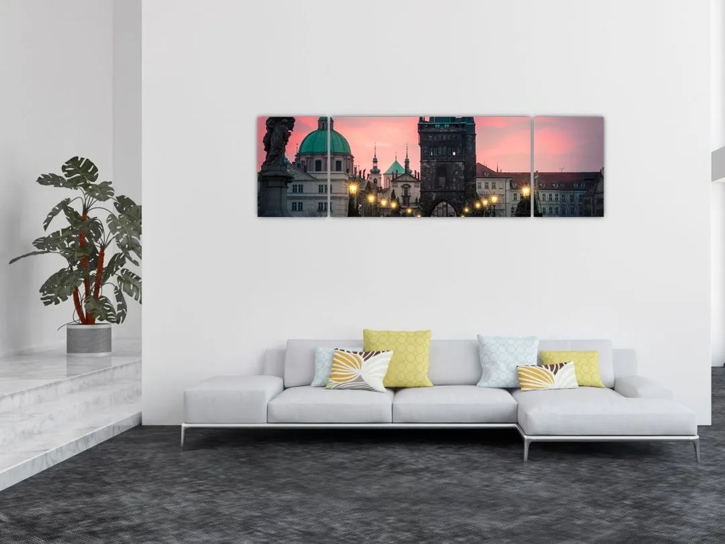 Obraz  - Na Moście Karola (170x50 cm)