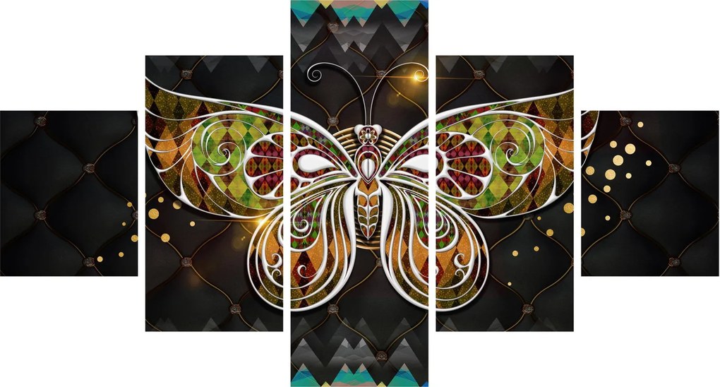 Obraz - Magiczny motyl (125x70 cm)