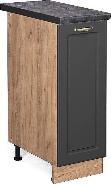 Szafka apteczna antracytowo-złoty 30x60x82 fame-line