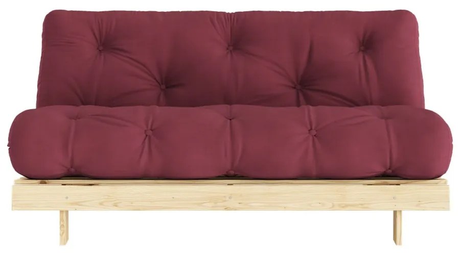 Czerwona rozkładana sofa 160 cm Roots – Karup Design