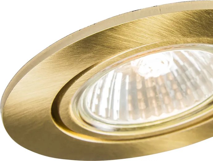 Inteligentny reflektor wpuszczany, złoty, z możliwością przechylania, z Wifi GU10 - Cisco