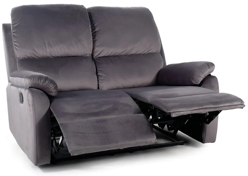 Sofa rozkładana SPENCER 2 VELVET szara SIGNAL
