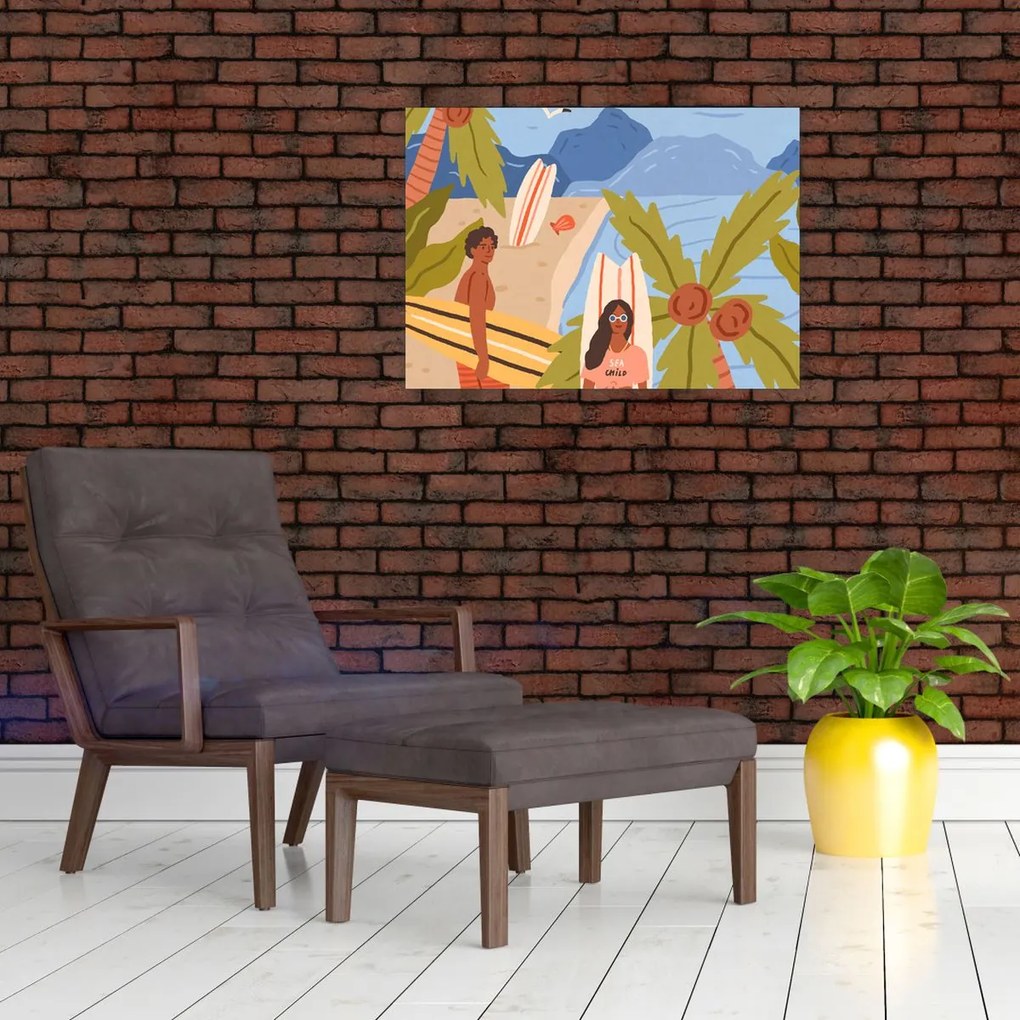 Obraz na szkle - Ciesz się życiem (70x50 cm)
