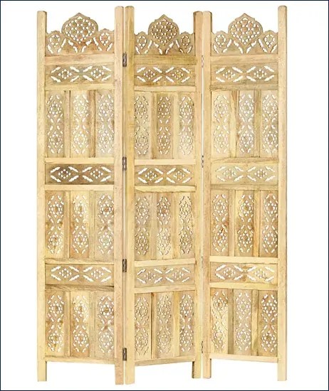Orientalny parawan rzeźbiony - Relin 120 x 165 cm