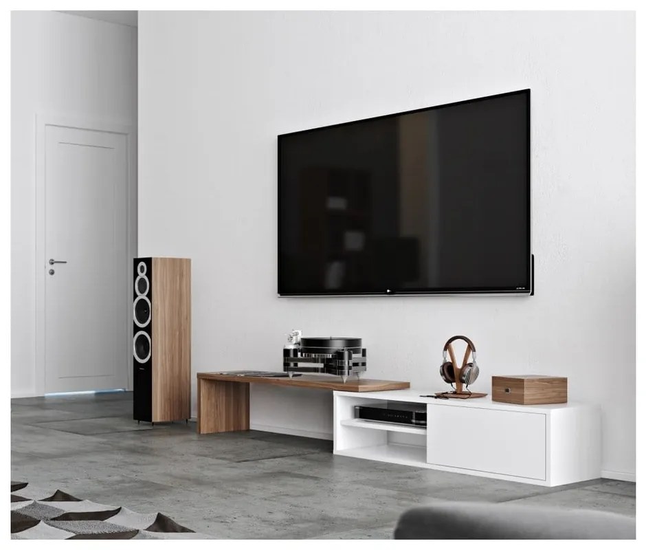 Biała szafka pod TV Move Walnut
