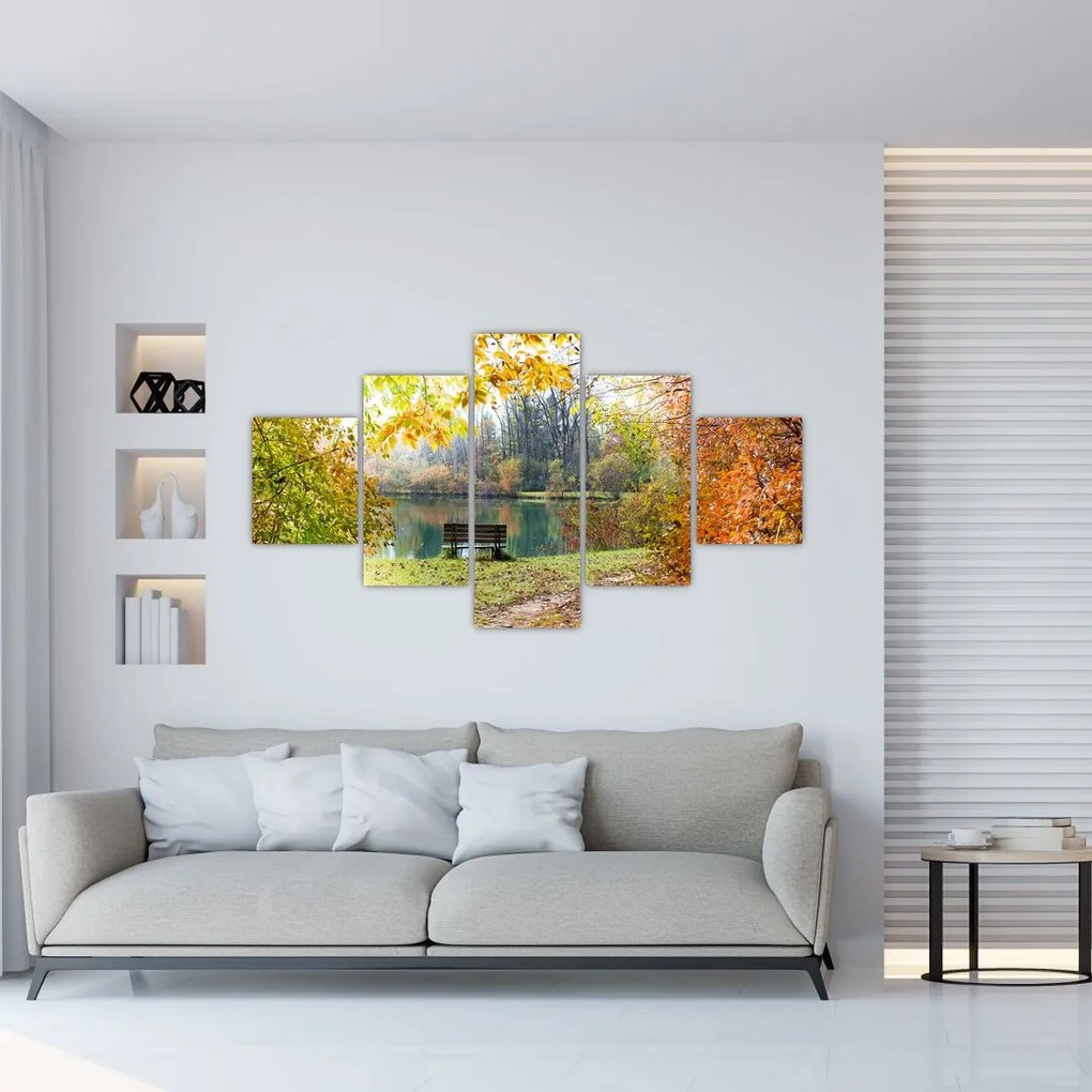 Obraz stawu (125x70 cm)