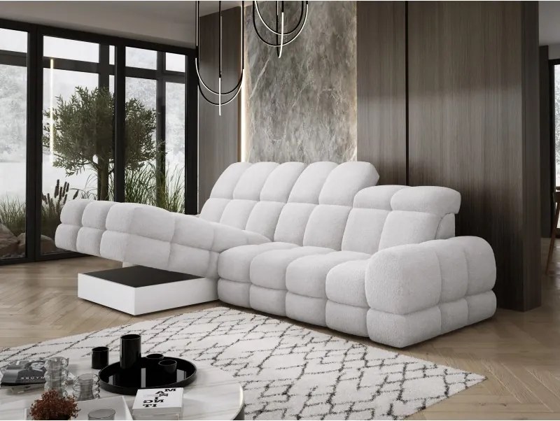 Narożnik TOLLO MINI S Lewostronny Elektryczna regulacja Anthology 15 kolor Biały WERSAL