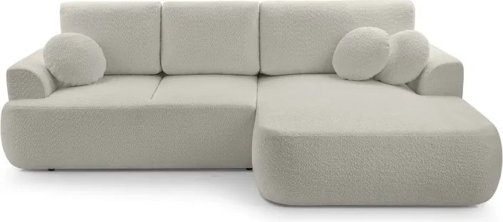 Narożnik VELO wolnostojący układ L strona Prawa z funkcją spania w tkaninie Coral 65