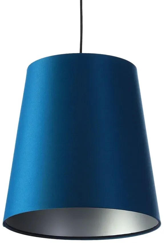 Granatowo-srebrna lampa wisząca stożek - S402 F9-S44