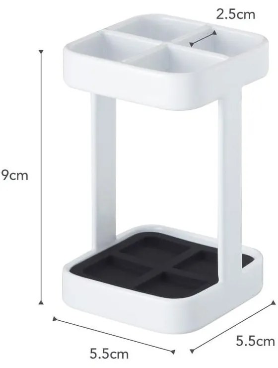 Biały stojak na szczoteczki YAMAZAKI Tower Slim