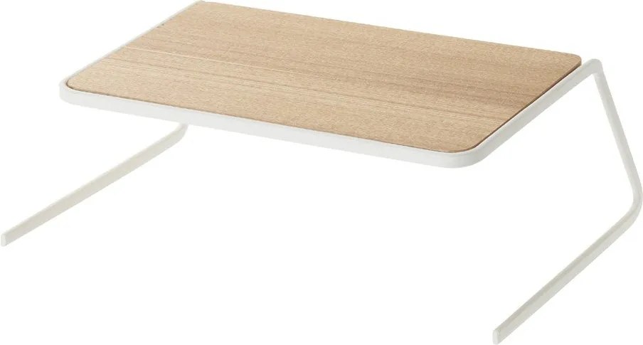 Biało-naturalna drewniana dodatkowa półka 19,5x19,5 cm Tosca – YAMAZAKI