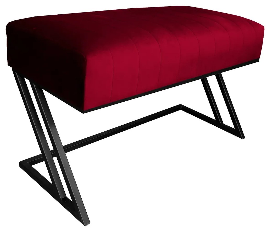 Ławka ROZALIA MG VELVET bordowa ATOS