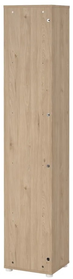 Biało-naturalny regał w dekorze dębu 41x205 cm Sign – Tvilum