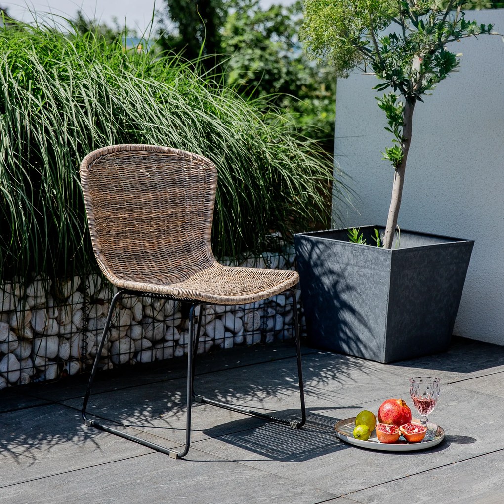 Krzesło ogrodowe z technorattanu Leon cappuccino PATIO
