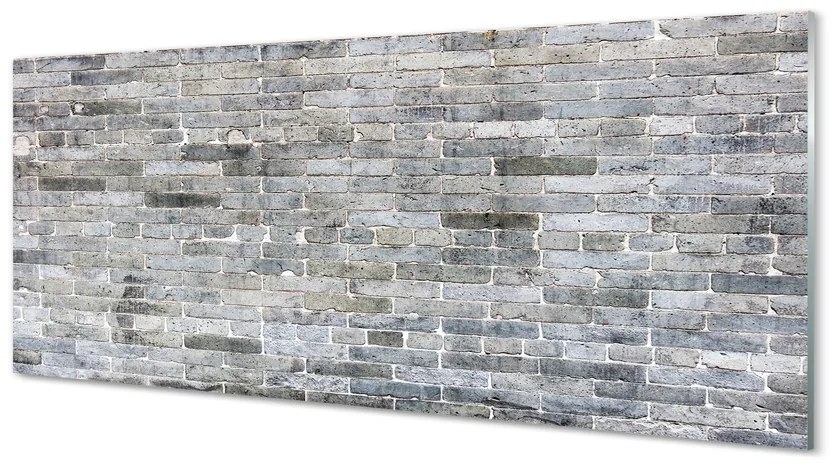 Szklany Panel Cegła mur vintage