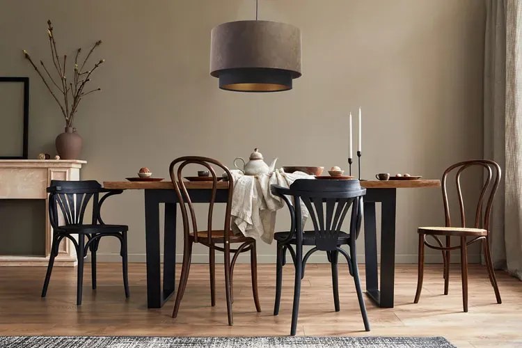 Brązowa nowoczesna lampa wisząca nad stół - 3X S429 C8-P24