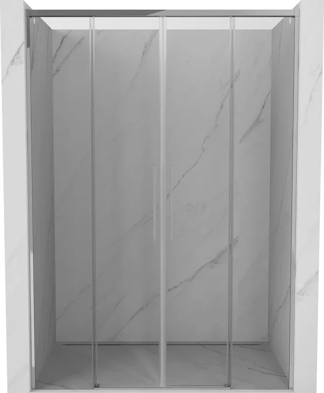 Mexen Rox Duo drzwi prysznicowe rozsuwane 140 cm, transparent, chrom - 8C2-140-002-01-00