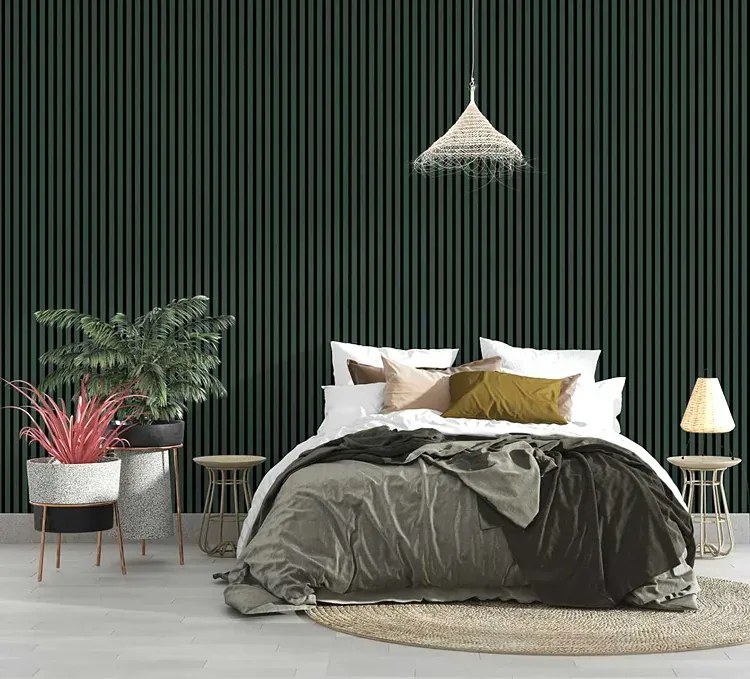 Panele akustyczne 6 szt. butelkowa zieleń S5-N43