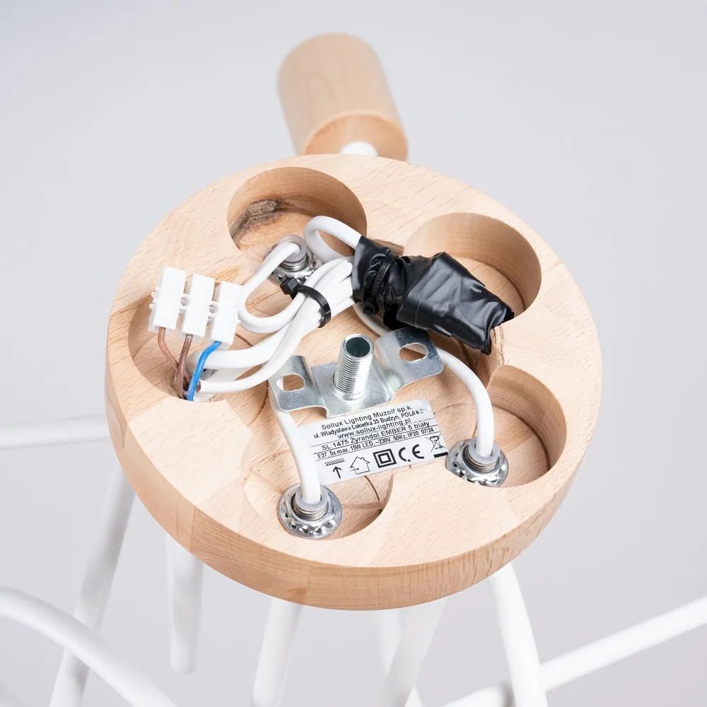 Lampa sufitowa w naturalnym kolorze 15x61 cm Tumber – Sollux