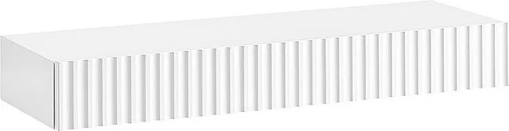 SoBuy Półka z jedną szufladą Biały 60x20x8cm Nowoczesny FHK38-W