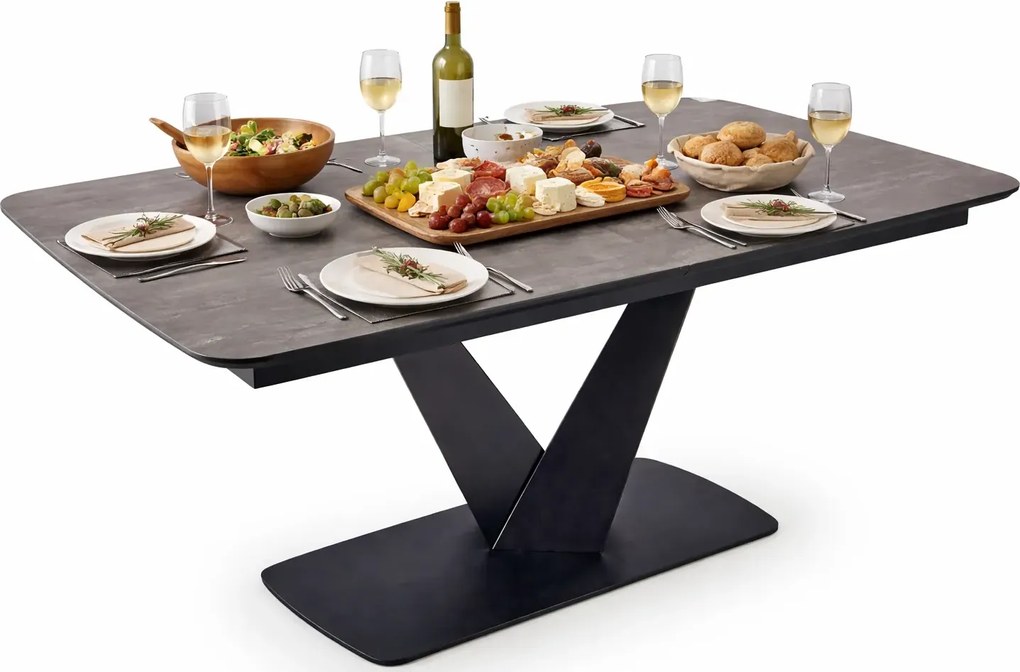 Szary nowoczesny stół rozkładany L2-F69