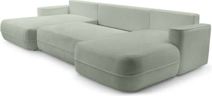 Narożnik FUEGO XL wolnostojący układ U z funkcją spania w tkaninie Bubble 13 DomoHome