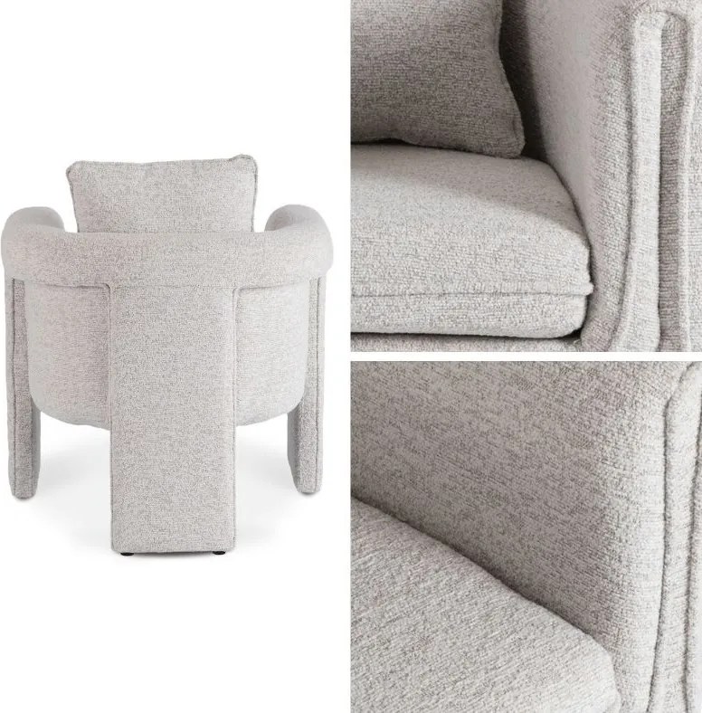Designerski fotel wypoczynkowy z poduszkami Gala