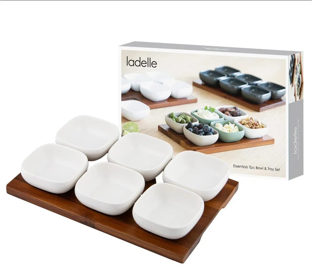 Biały porcelanowy zestaw misek do serwowania 6 szt. Essentials – Ladelle