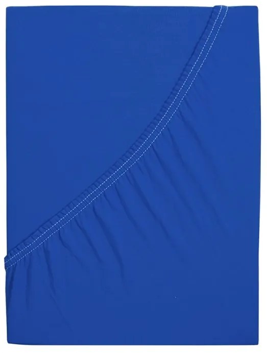 PrzytulneMieszkanie.pl Jersey prześcieradło do łóżeczka dziecięcego EXCLUSIVE 60x120 cm królewski niebieski