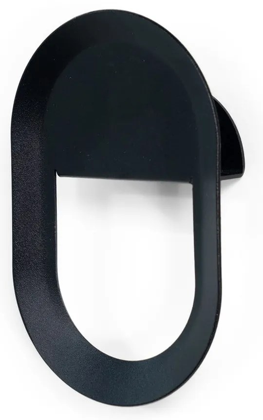 Czarny ścienny stalowy haczyk Coucou – Spinder Design