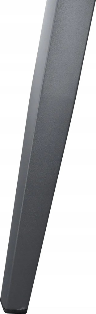 Stolik ogrodowy aluminiowy antracyt 120x60x43 cm lekki wytrzymały tarasowy