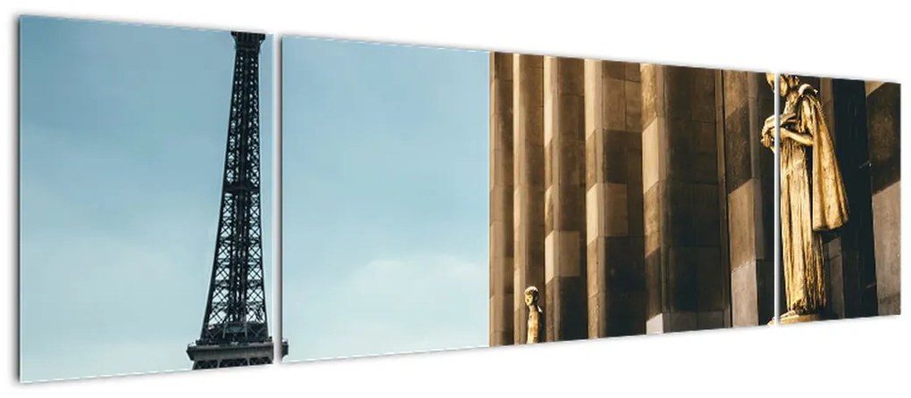 Obraz z placu Trocadero, Paryż (170x50 cm)
