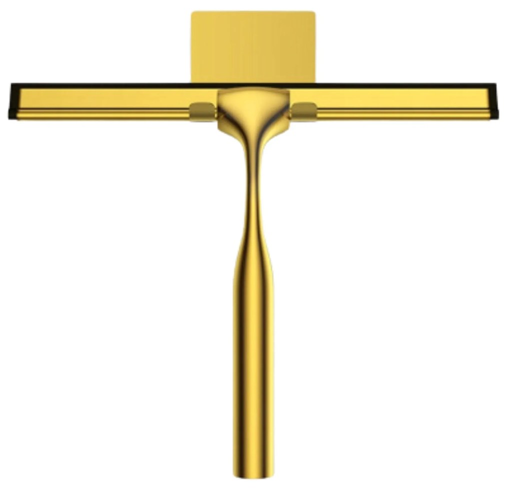 Ściągaczka z wieszakiem do szyb luster kabin prysznicowych złota