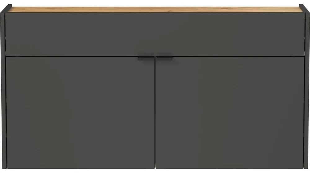 Antracytowa szafka 110x57x22 cm Ameca – Germania