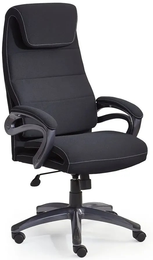 Fotel Czarny Nowoczesny Biurowy E8-M18