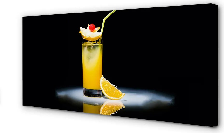 Duży obraz na płótnie Słoneczny Koktajl Pomarańczowy
