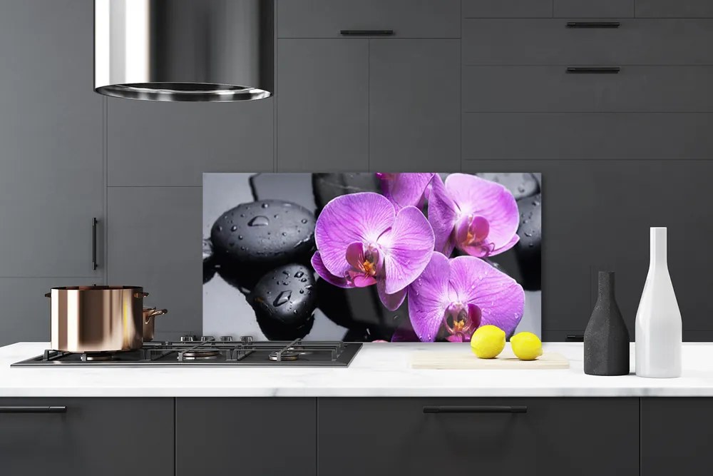 Panel nad blat kuchenny Elegancki Rozkwit Kwiatu