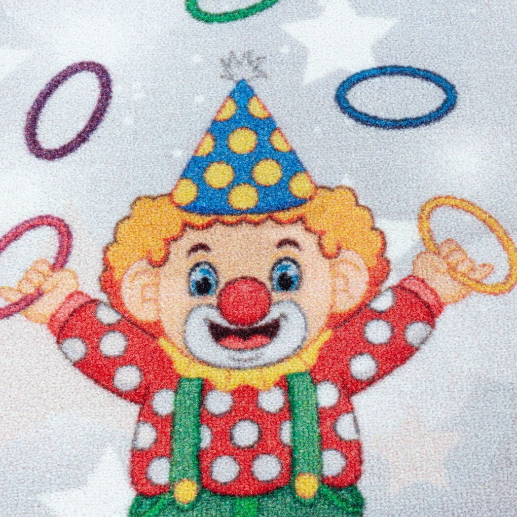 Dywan dziecięcy Play Klasy cyrkowe antypoślizgowy do prania 140 cm x 200 cm