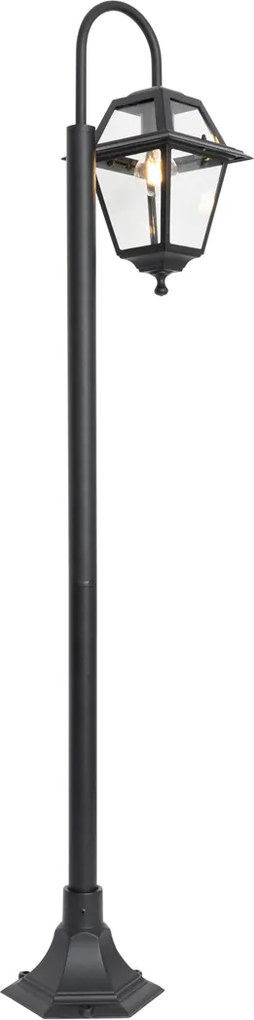 Klasyczna lampa zewnętrzna czarna 135 cm IP44 - Berta